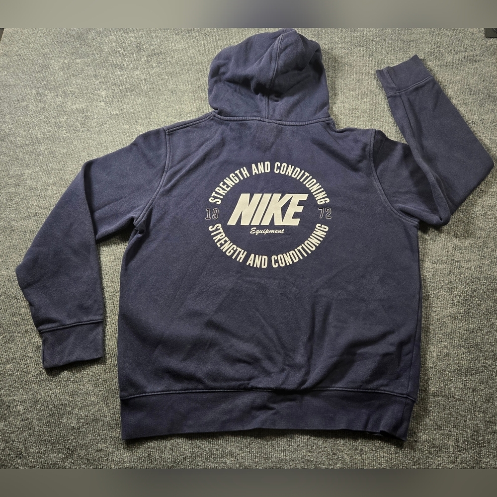 ​Nike Strength and Conditioning Navy Blue‎ Hoodie Sweatshirt Size Medium